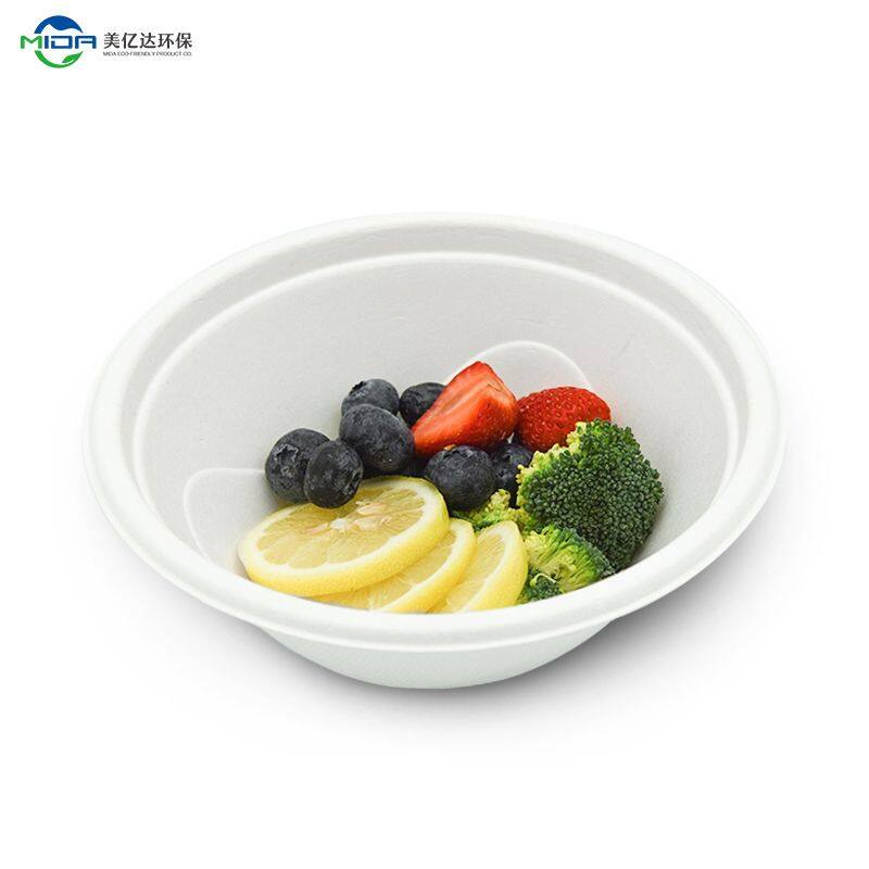 Customizable Waterproof Biodegradable Paper Fruit Salad Bowl