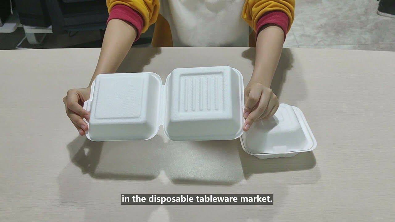 Eco-friendly food clamshell boxes disposable tableware