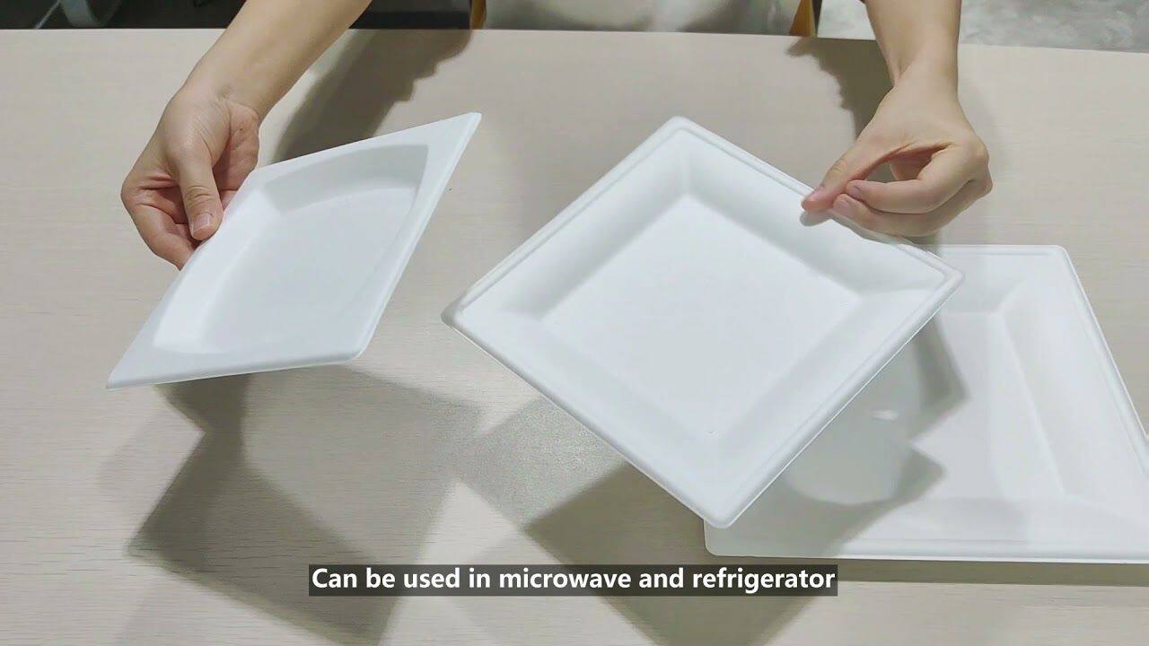 New Arrival Customized utensils eco friendly food tray box disposable tableware