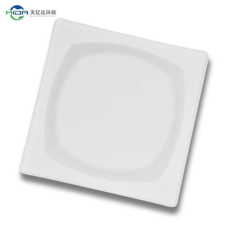 Square Plates Biodegradable