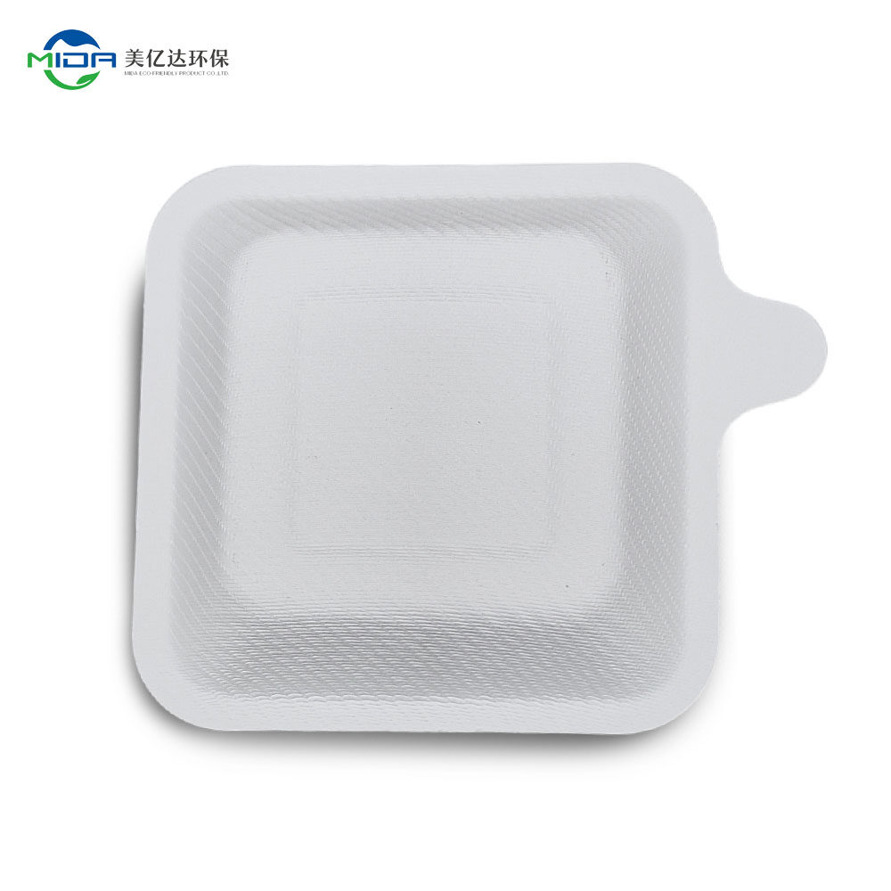 Square Cake Plate with Handle