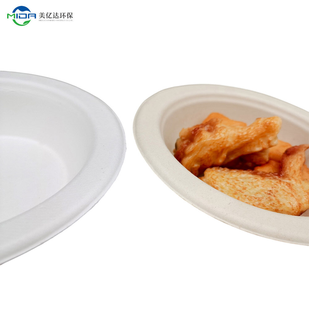 16 oz Bio Based Food Container Round Pulp Fiber Bowl