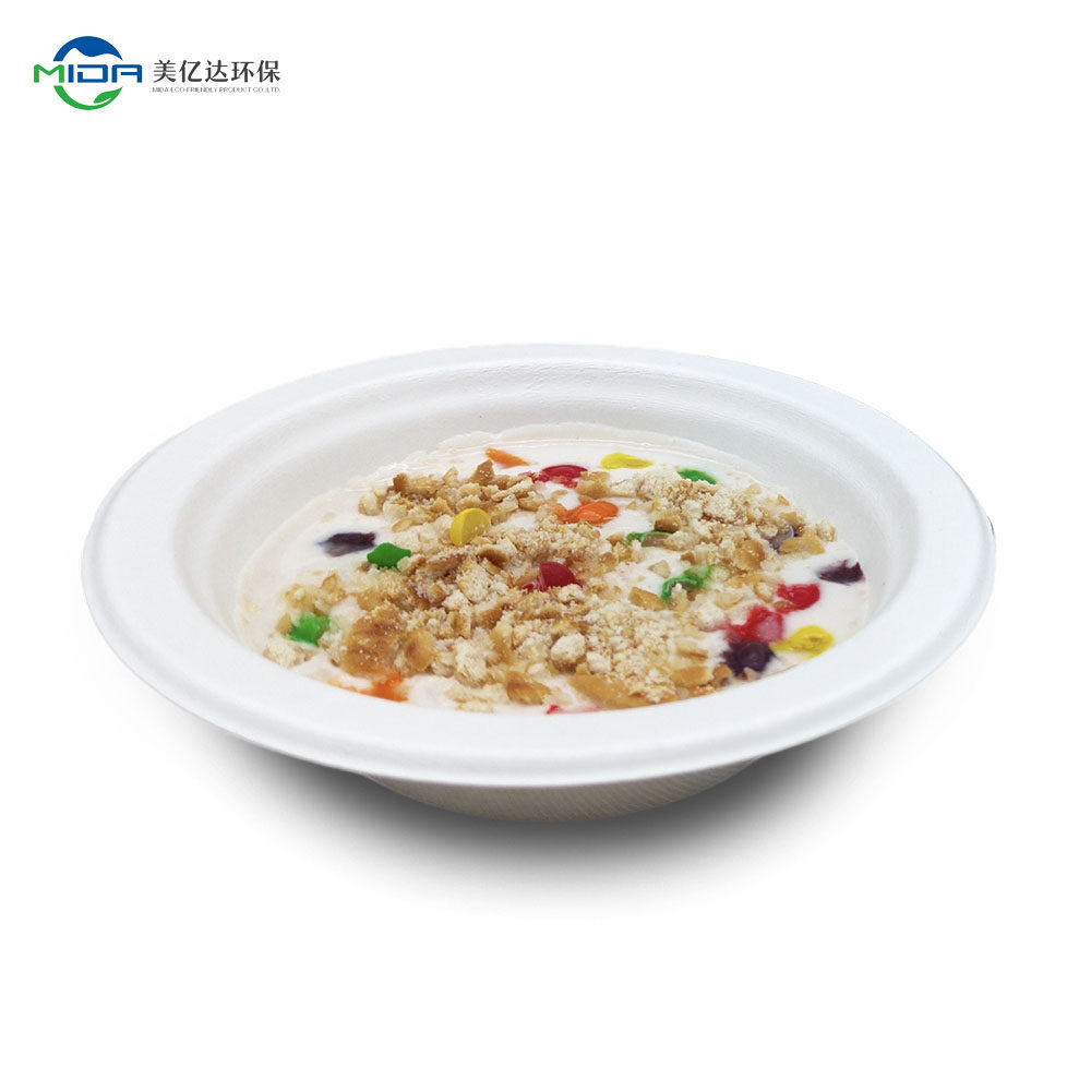16 oz Biodegradable Tableware Restaurant Fiber Bowl