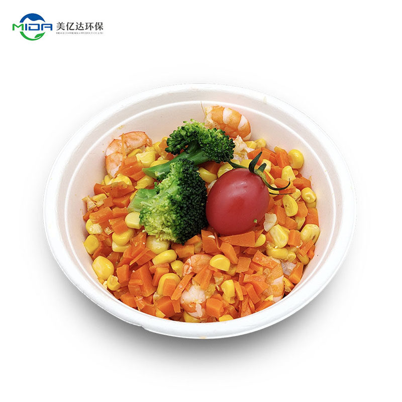 Sustainable Compostable Food Take Out Containers Salad Bowls with Lids