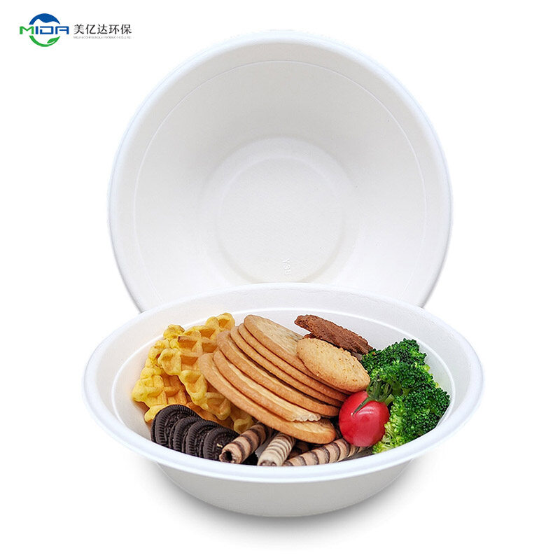 32 OZ Biodegradable Takeout Containers Wholesale Bagasse Bowl Biodegradable Food Bowl