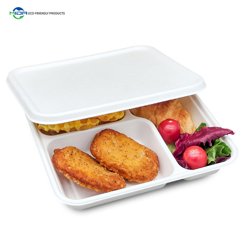Biodegradable Tray With Compartments