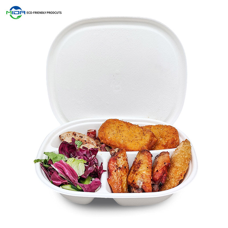 Biodegradable Disposable Plates Compostable Food Containers